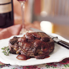 Herb-Rubbed Steaks with Olives Provencal