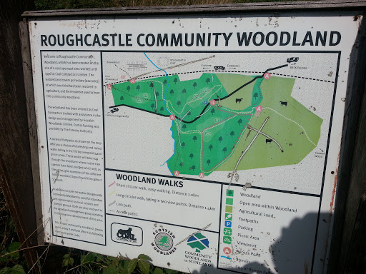 Roughcastle Community Woodland Sign