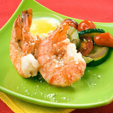 Broiled Lemon and Garlic Tiger Prawns