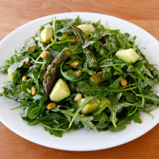 Roasted Asparagus, Avocado and Arugula Salad