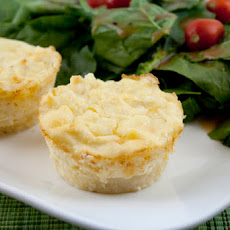Corn and Cheddar Polenta Cheesecakes