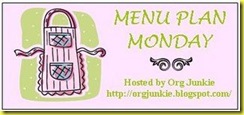 Menu plan monday