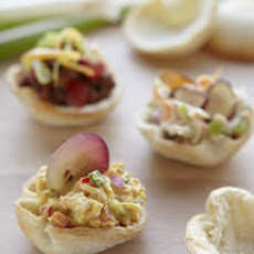 Wonder Bread Curried Chicken Salad Appetizer Croustades