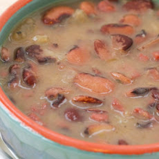 Florida Butter Bean (or Lima Bean) Soup with Ham and Cabbage