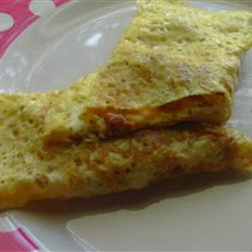 Cream Cheese Ham Omelet