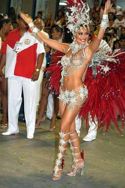Belle ragazze Brasiliane nel Carnevale di Rio de Janeiro Brasil