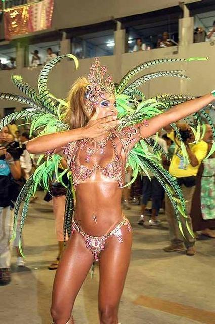 Belle ragazze Brasiliane nel Carnevale di Rio de Janeiro Brasil