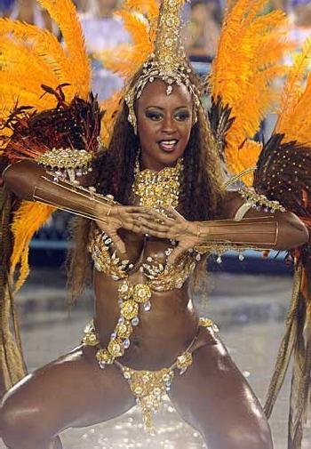 Belle ragazze Brasiliane nel Carnevale di Rio de Janeiro Brasil