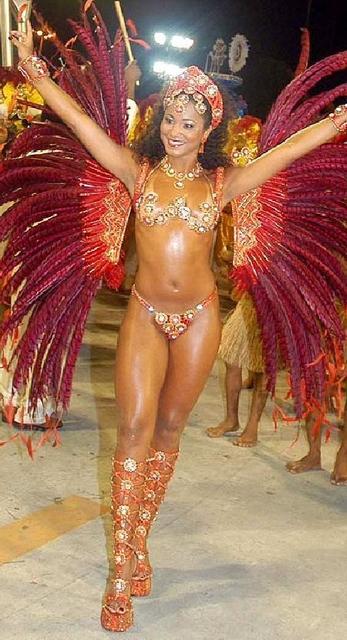 Belle ragazze Brasiliane nel Carnevale di Rio de Janeiro Brasil