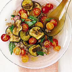 Bulgur Wheat Salad with Tomato and Eggplant