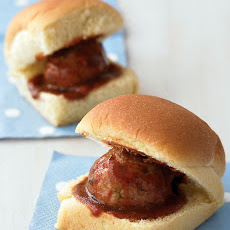 Mini Barbecue Meatball Sliders