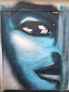Blue Eyes Garage Mural 