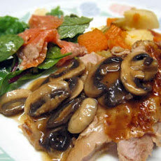 Brown Sugar-Cured Turkey with Wild Mushroom-Shallot Gravy