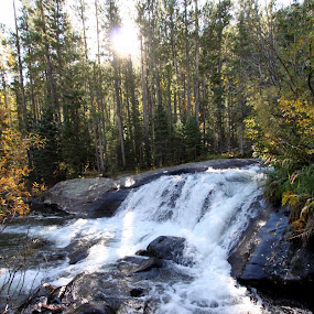 RMNP by Jason Kiefer - Landscapes Travel ( waterfall, rocky mountain national park, river )