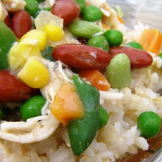 Seasoned Chicken With Beans and Rice