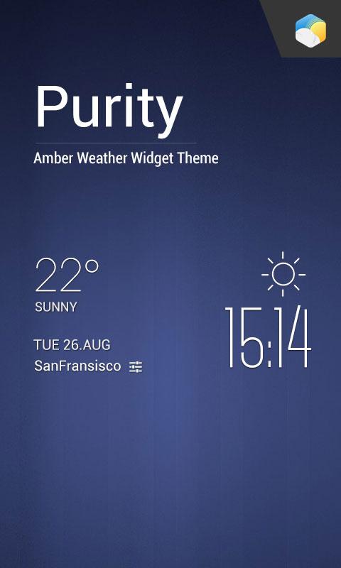 Android application Locker Style Weather Today Wid screenshort