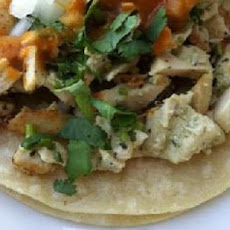 Chicken Soft Tacos With Sauteed Onions and Apples