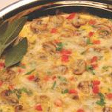 Easy Mushroom and Cheese Frittata