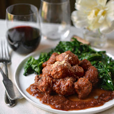 Veal Meatballs in Red Wine Sauce