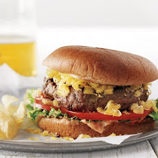 Charred-Eggplant and Beef Burgers