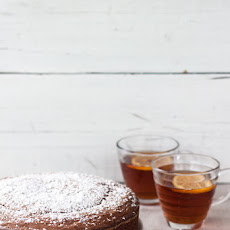 Olive oil and tangerine chocolate cake