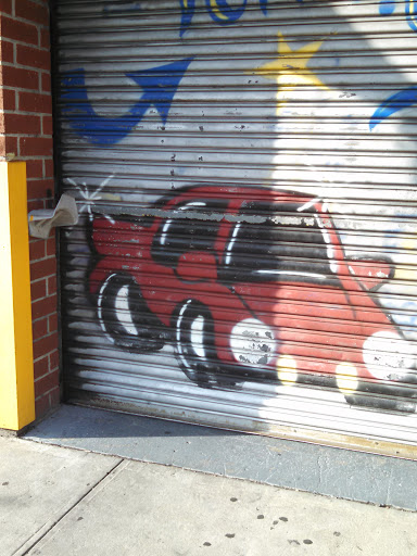 Little Red Car Mural