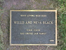 Willis and Neva Black Memorial Plaque