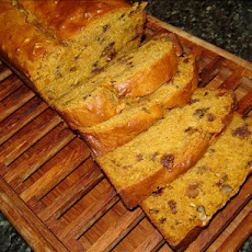 Spicy Pumpkin Bread with Dates, Nuts & Raisins