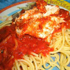 Chicken Cutlet Parmesan With Tomato Sauce