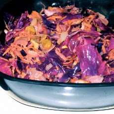 Moroccan spiced warm red cabbage salad