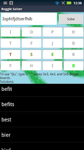 Boggle Solver