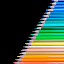 Pencils by Steven Put - Artistic Objects Other Objects ( pencil, colored pencil, other object, colorful, blue, green, colors, violet, artistic, pink, yellow, pencils )