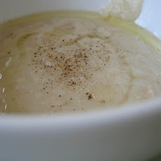 Brown Rice Cream w/ Pecorino & White Truffle Oil