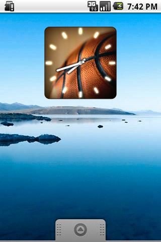 BASKETBALL ANALOG CLOCK Widget