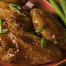 Ginger Orange Glazed Chicken Wings