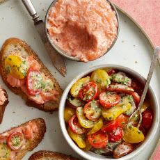Salmon Rillettes With Tomato Salad