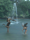 Bird Sculpture And Fountain