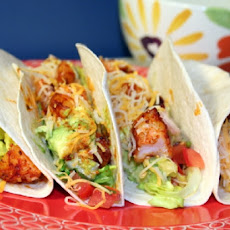 Tabasco Shrimp Tacos with Spiked Sour Cream