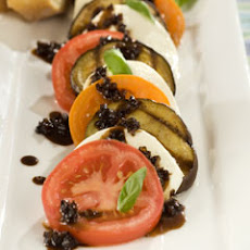 Grilled Eggplant Caprese Salad
