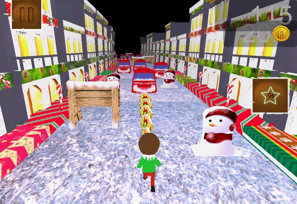 Android application Xmas - Christmas run game screenshort