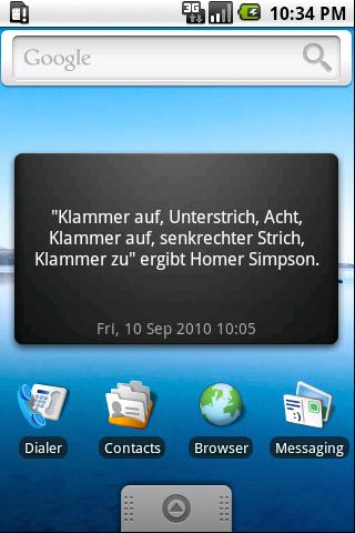 Unnützes Wissen Widget - BETA