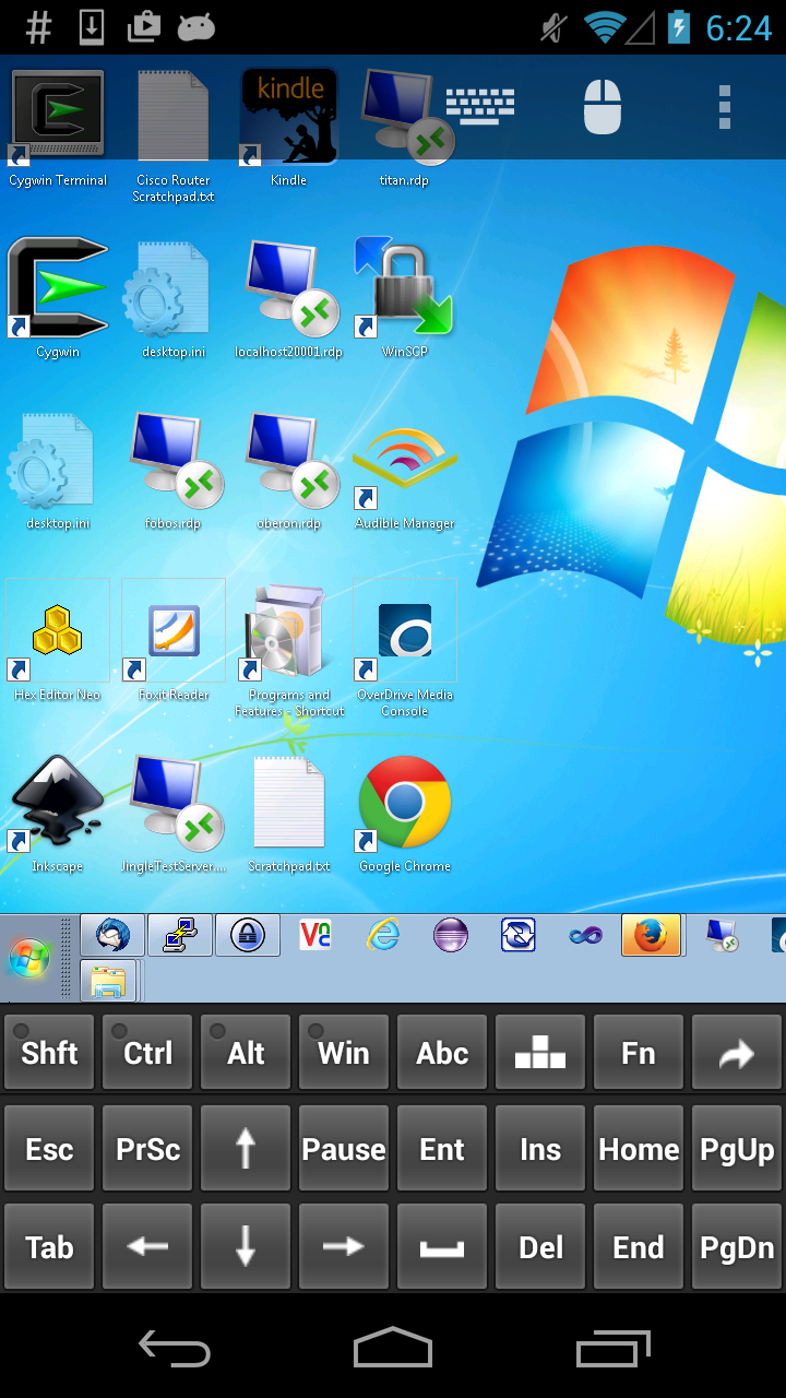 Android application Remote Desktop Client screenshort