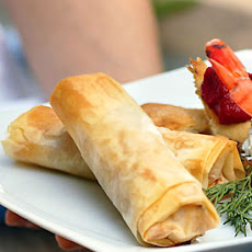 Cheese, Herb, and Sun-Dried Tomato Phyllo Rolls