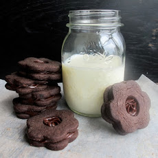 Chocolate Shortbread Sandwich Cookies