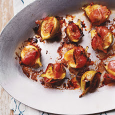 Broiled Green Figs with Pancetta