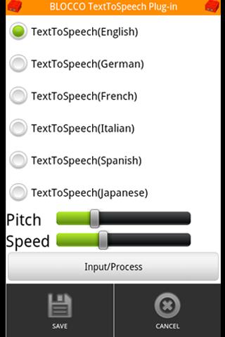 BLOCCO TextToSpeech Plug-in