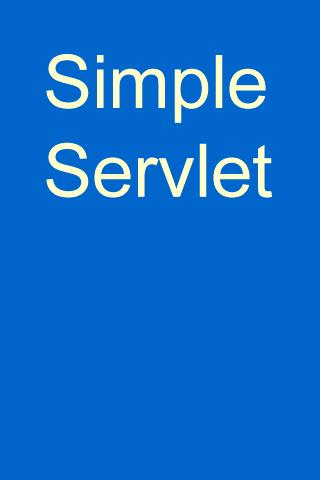 Simple Servlet