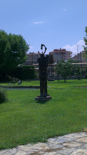 Metal Statue in Ceramic Park