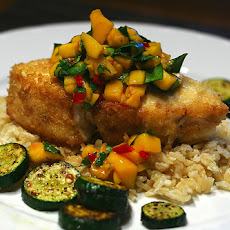 Baked Chicken Breasts With Mango Chutney Sauce