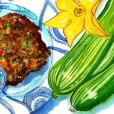 Zucchini Fritters with Adobo Sauce - by Nancy Taylor Robson